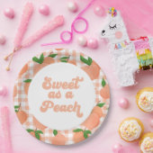 スウィートアズアピーチ誕生日紙プレート ペーパープレート (パーティー)