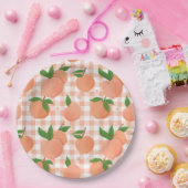 スウィートアズアピーチ誕生日 ペーパープレート (パーティー)