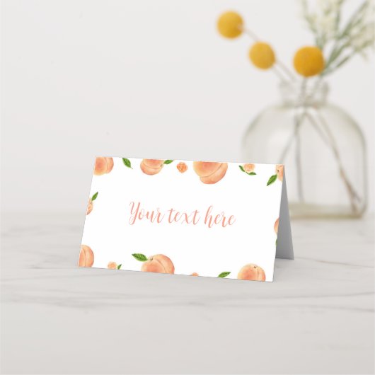 スウィートアズアピーチ1stバースデーフード座席表 プレイスカード (正面)