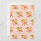 スウィートアズアピーチ1st誕生日パーティの招待状 招待状 (裏面)