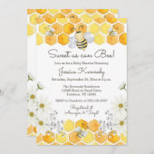 スウィートアズビーハニービーシャワー招待状 招待状 (正面/裏面)