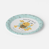 スウィートアズビービー男の赤ちゃんベビーシャワー ペーパープレート (アングル)