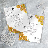 スウィートアズビーベイビーシャワー招待状 ポストカード