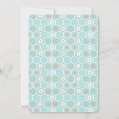 スウィートアズビーベビーガールベビーシャワー招待状 招待状 (裏面)