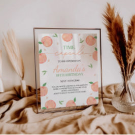 スウィートアズピーチ誕生日タイムカプセルサイン 台座サイン