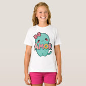 🐱スウィートアモール子猫キッズTシャツ Tシャツ (正面フル)