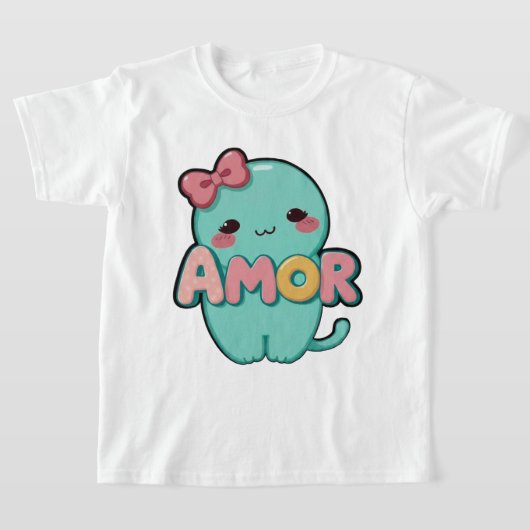 🐱スウィートアモール子猫キッズTシャツ Tシャツ (レイダウン)