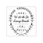 スウィートアンドホームエレガントローレル差出人住所 ラバースタンプ (インプリント)