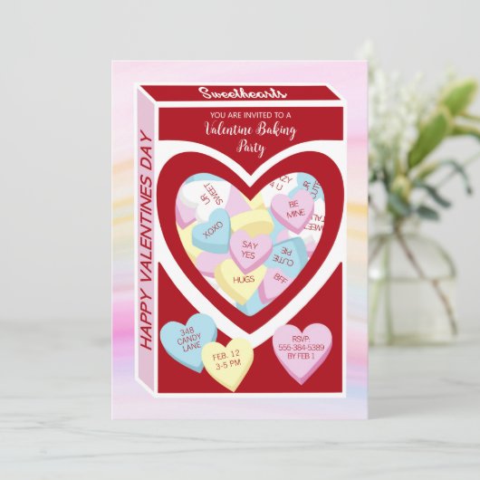 スウィートアーツキャンディボックスヴァレンティネスパーティの招待状 招待状 (スタンド正面)