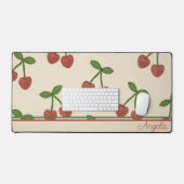 スウィートアートさくらんぼ デスクマット (キーボード&マウス)