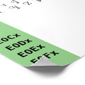 スウィートアートフォント合字 ポスター (角)