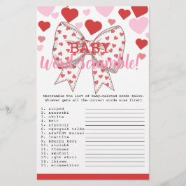 スウィートアートベビーワードスクランブルベビーゲームカード チラシ