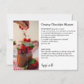 スウィートアートレシピグリーティングカード (裏面)