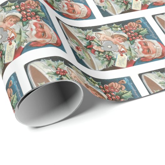 スウィートアート日メリークリスマスホリデー ラッピングペーパー (ロールコーナー)