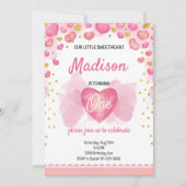 スウィートアート誕生日招待状 招待状 (正面)