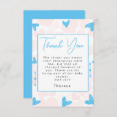 スウィートアー |赤ちゃんシャワー サンキューカード (正面/裏面)