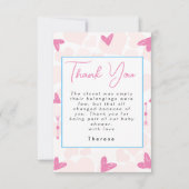 スウィートアー |赤ちゃんシャワー サンキューカード (正面)