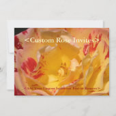 スウィートイエローローズアートカスタムパーティの招待状 招待状 (正面)