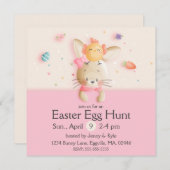 スウィートイースターバニー&シックエッグ 招待状 (正面/裏面)