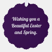 スウィートイースターラム紙オーナメントカード オーナメントカード (裏面)