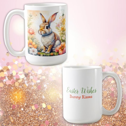 スウィートイースター恵みヴィンテージバニーラビット コーヒーマグカップ