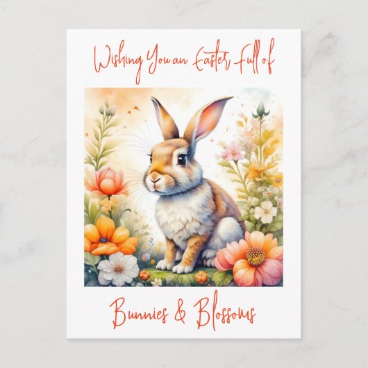 スウィートイースター恵みヴィンテージバニーラビット ポストカード (正面)