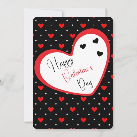 スウィートウィッシュ赤いハートバレンティンデー シーズンカード (正面)