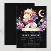 スウィートウィムジーライオン誕生日 招待状 (正面/裏面)