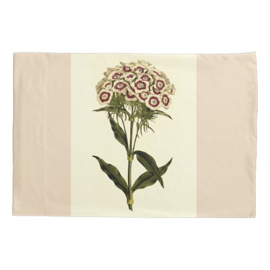 スウィートウィリアムフローラアートセットピローケース 枕カバー (裏面-左)