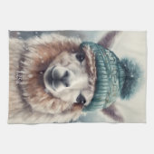 スウィートウィンターアルパカカスタム キッチンタオル (横)