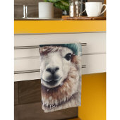 スウィートウィンターアルパカカスタム キッチンタオル