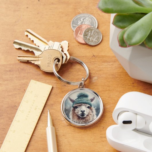 スウィートウィンターアルパカカスタム キーホルダー (デスク)