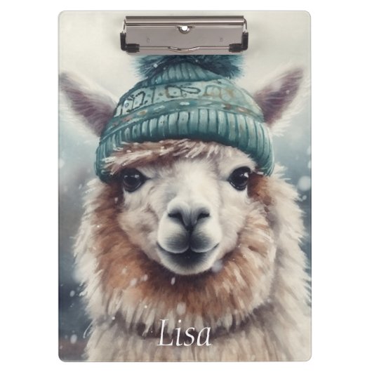 スウィートウィンターアルパカカスタム クリップボード (正面)