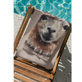 スウィートウィンターアルパカカスタム ビーチタオル