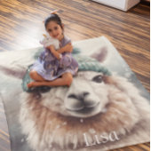 スウィートウィンターアルパカカスタム フリースブランケット