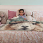 スウィートウィンターアルパカカスタム フリースブランケット