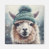 スウィートウィンターアルパカカスタム マグネット (正面)