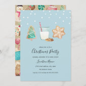 スウィートウィンタークッキークリスマスパーティー 招待状 (正面/裏面)