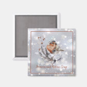 スウィートウィンターバードと雪カスタムの休日 マグネット (正面/裏面)