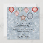 スウィートウィンターランドスケープ2025年新年ホリデーカード (裏面)