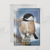 スウィートウィンター《鳥》アメリカゴガラバードアートワーク サンキューカード (正面/裏面)