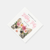 スウィートウォーター子猫誕生日パーティー スタンダードカクテルナプキン (角)