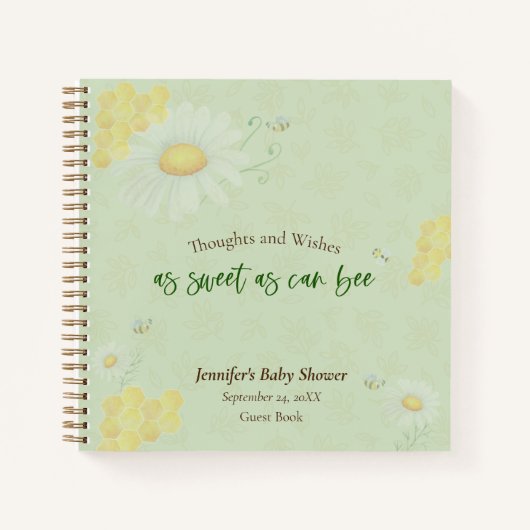 スウィートエイズビーベイビーシャワーゲストブック ノートブック (正面)