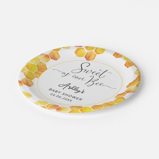 スウィートエイズビーベイビーシャワー紙プレート ペーパープレート (アングル)