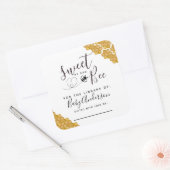 スウィートエイズビーベビーシャワー蔵書票 スクエアシール (封筒)