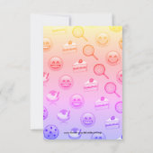 スウィートエモジトリートバースデーパーティ招待状 招待状 (裏面)