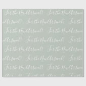 スウィートエレガントベビーセージ緑ニューアライバル ラッピングペーパー (フラット)