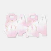 スウィートエレガントボホアーチバレリーナガールベビーシャワー フェイバーボックス (折り畳みなし)