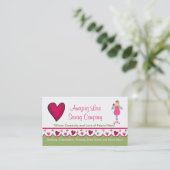 スウィートエンジェルとハートカスタムビジネスカード2 名刺 (スタンド正面)