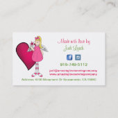 スウィートエンジェルとハートカスタムビジネスカード2 名刺 (裏面)